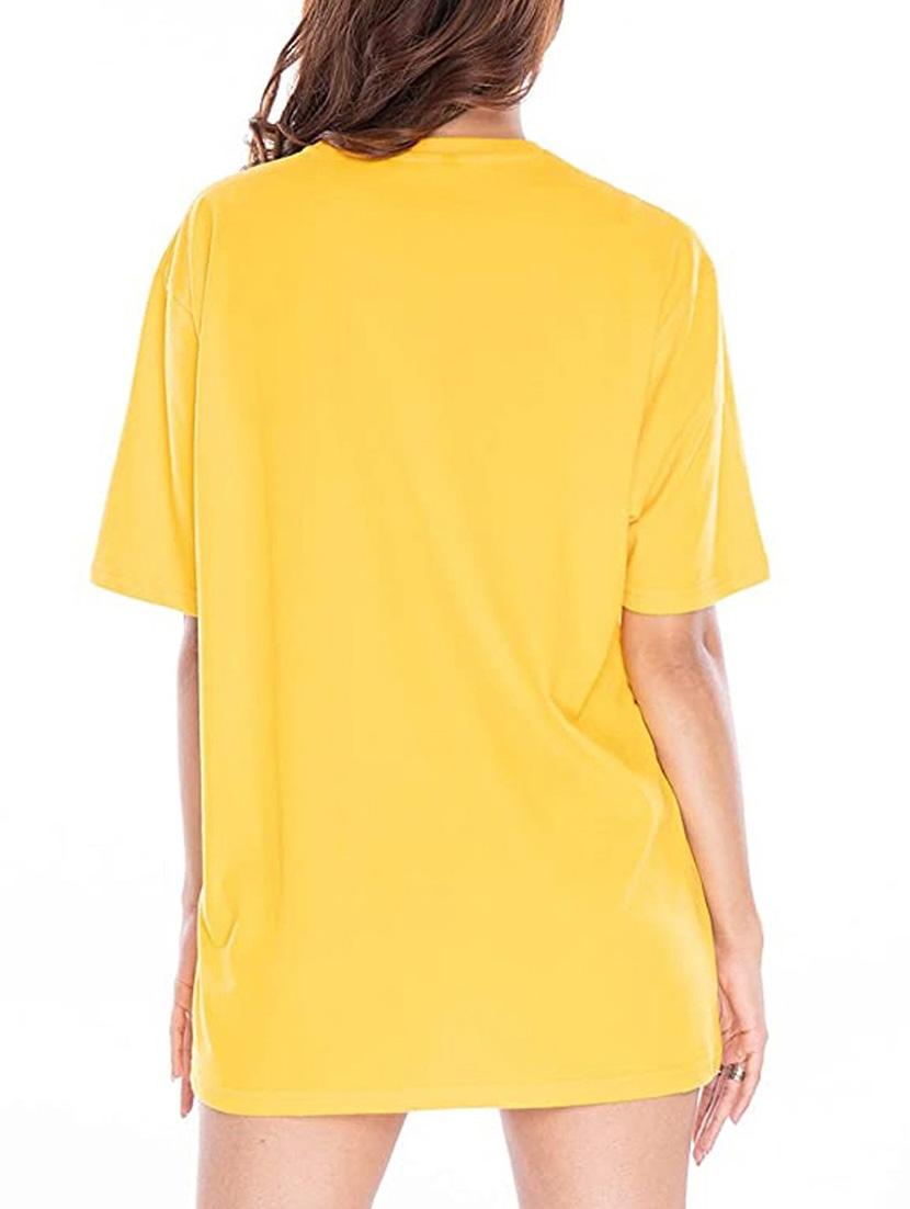 yellow cotton regular tshirt - 19985942 - Standard Image - 1
