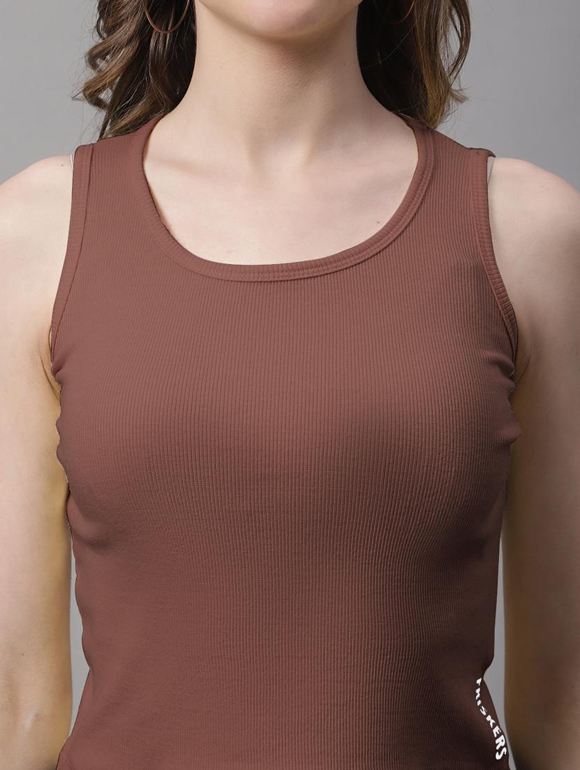 women's crop round neck top - 19986067 - Standard Image - 4