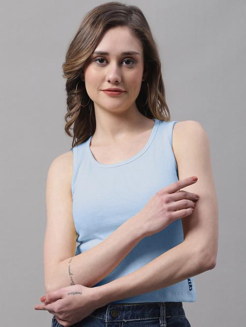women's crop round neck top - 19986068 -  Standard Image - 0
