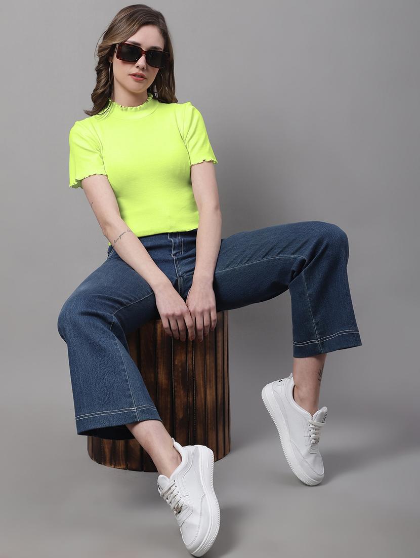 women's crop mock neck top - 19986087 - Standard Image - 4