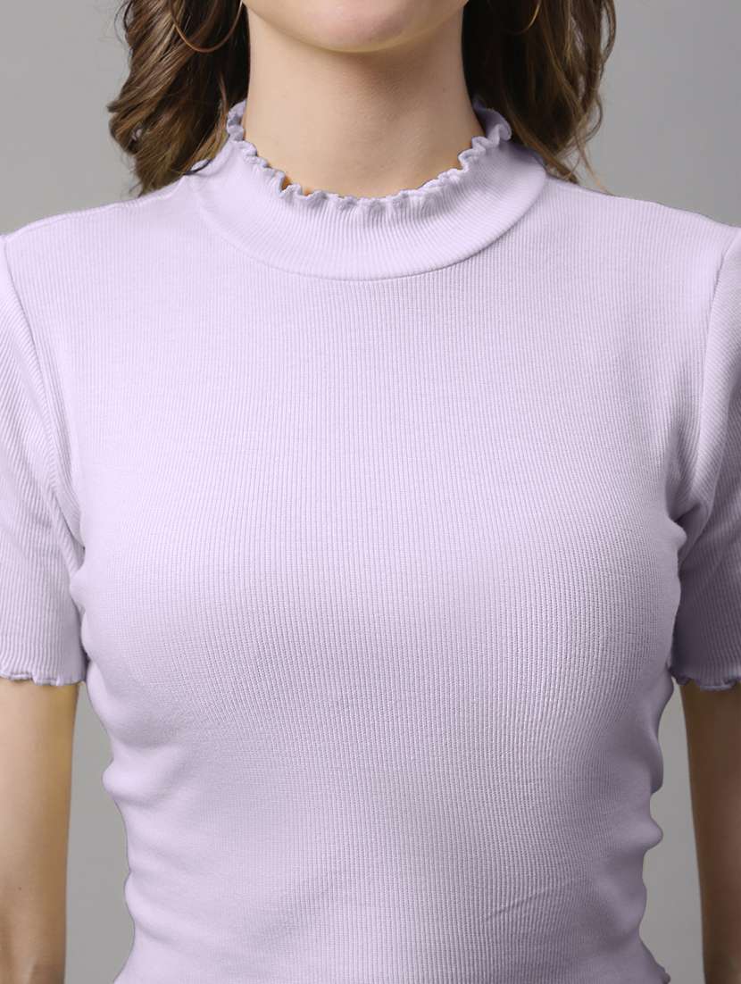 women's crop mock neck top - 19986089 -  Standard Image - 4