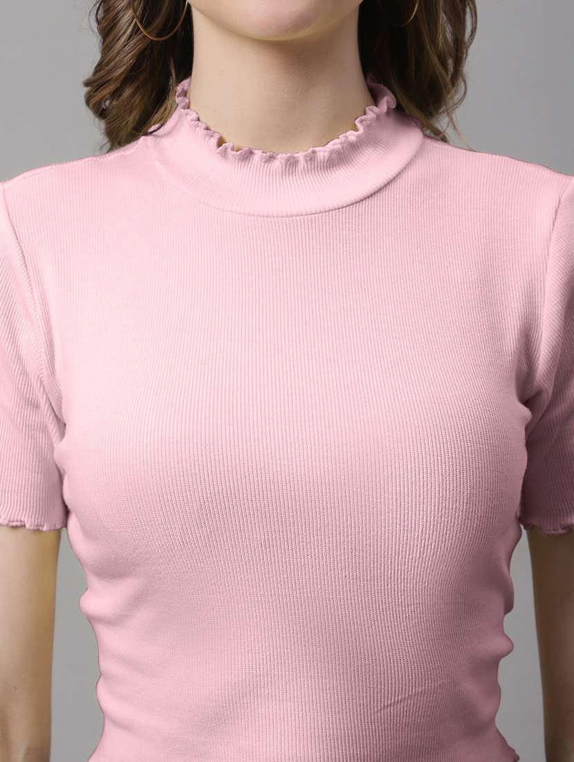 women's crop mock neck top - 19986094 -  Standard Image - 4