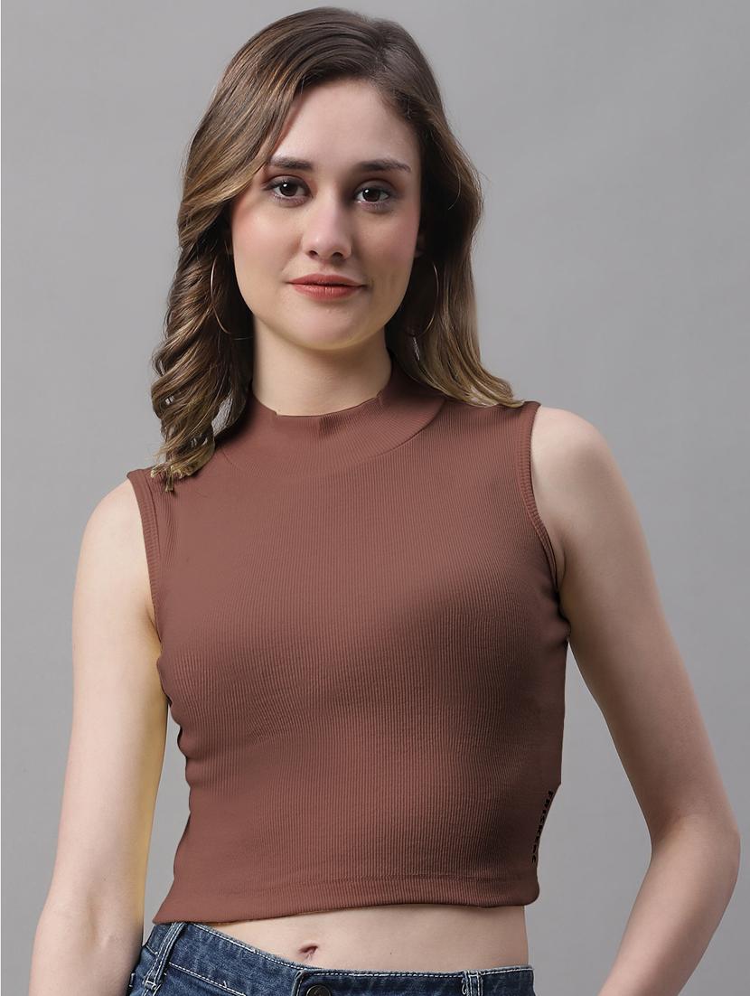 women's crop turtle neck top - 19986113 -  Zoom Image - 0