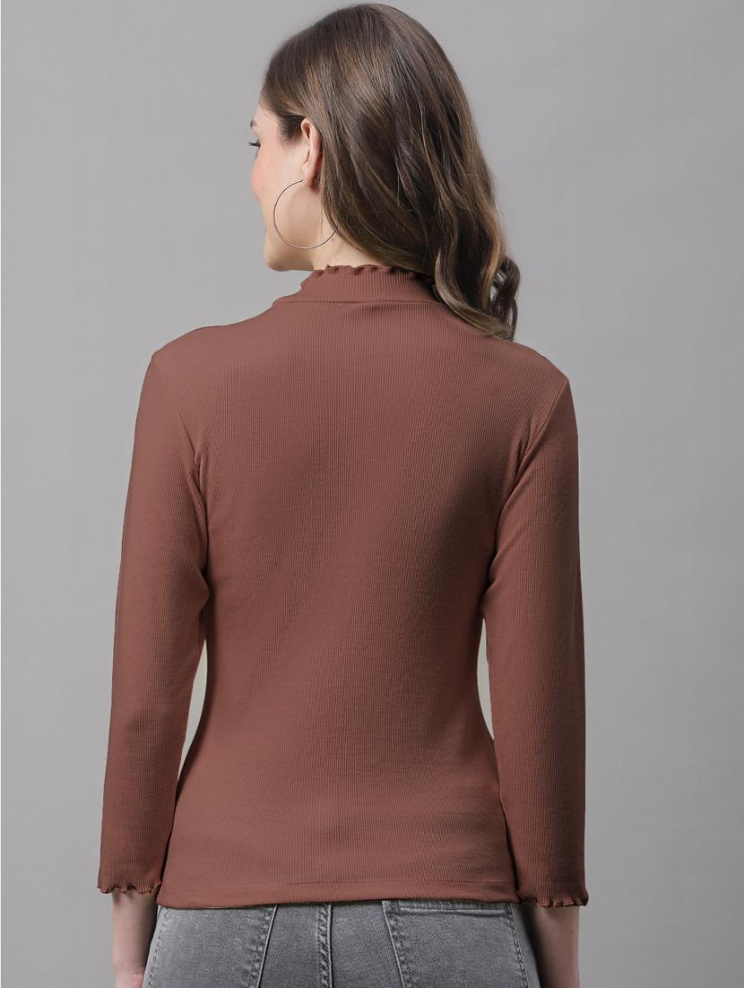 women's straight high neck top - 19986124 -  Standard Image - 1