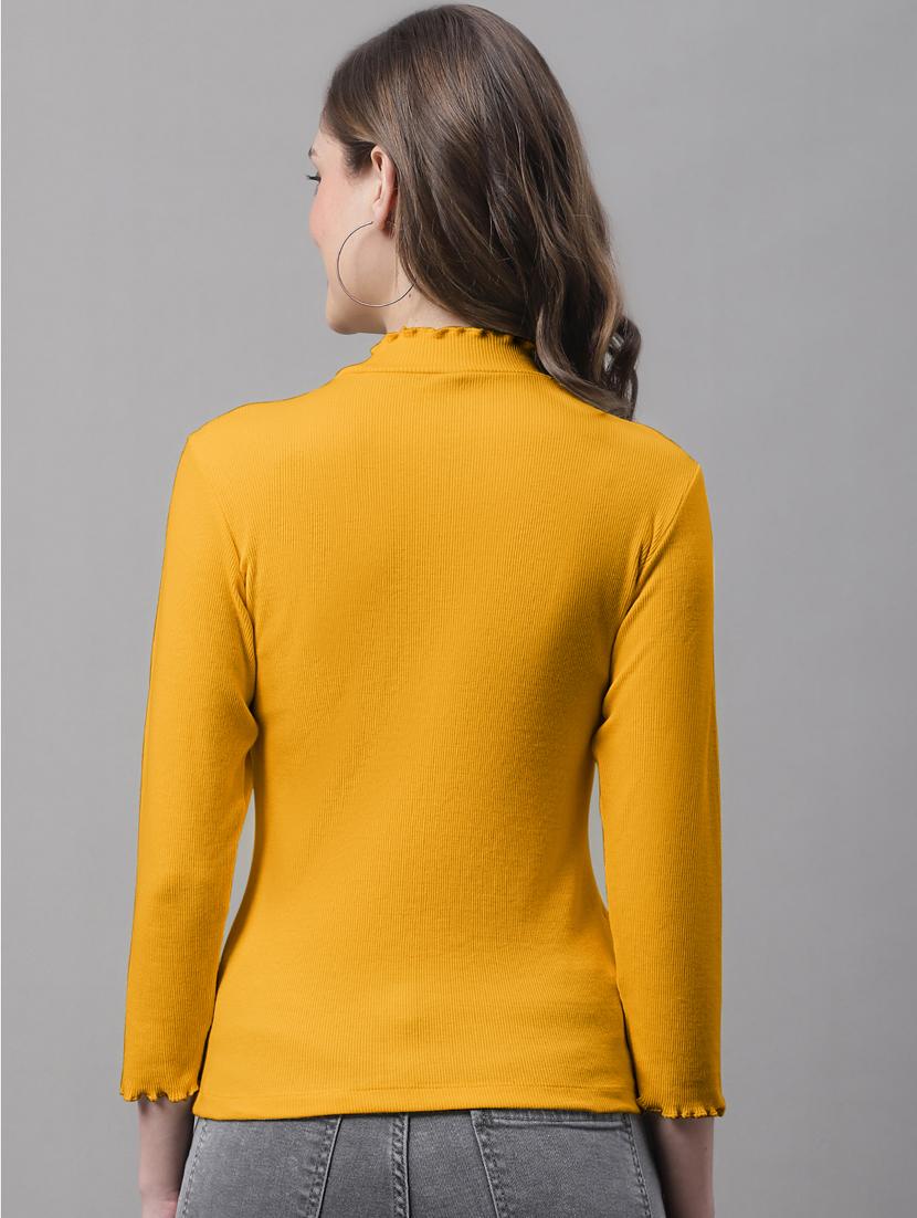 women's straight high neck top - 19986126 - Standard Image - 1