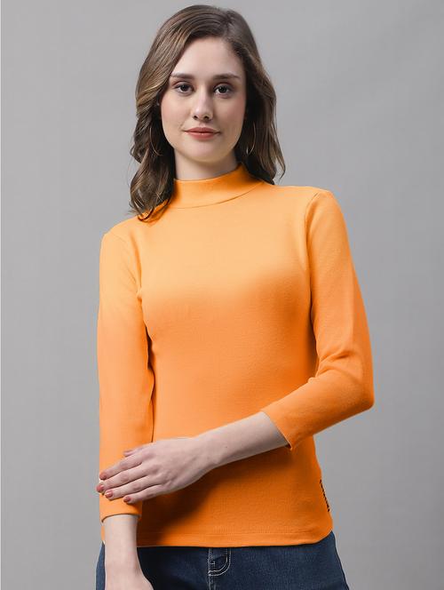 women's straight high neck top - 19986132 - Standard Image - 0