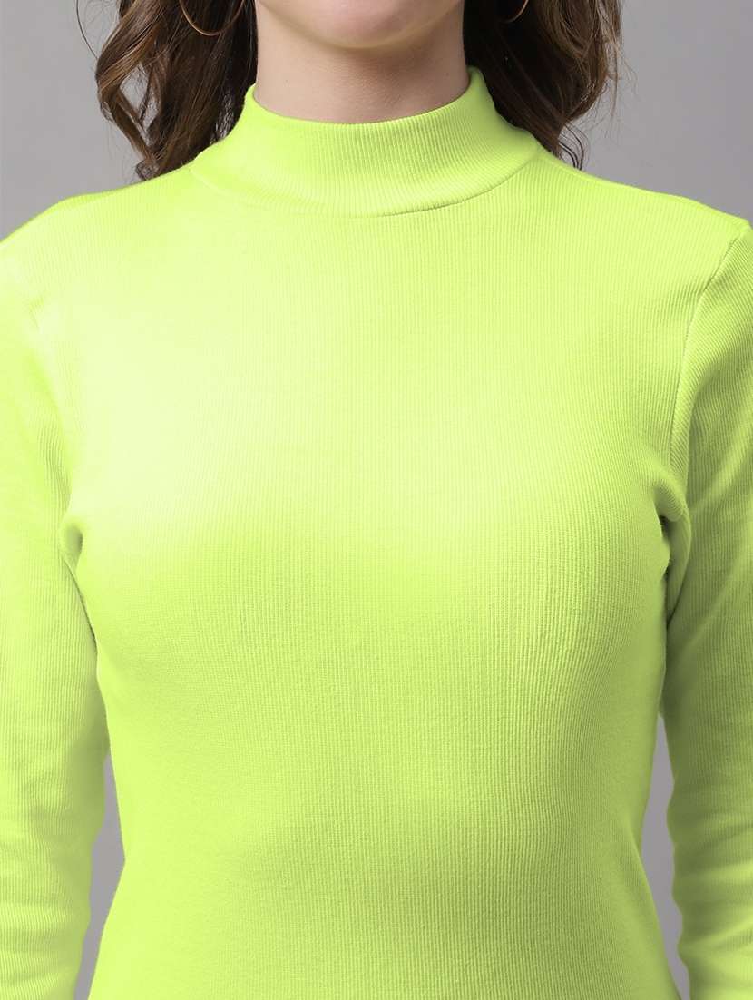 women's straight high neck top - 19986133 - Standard Image - 4