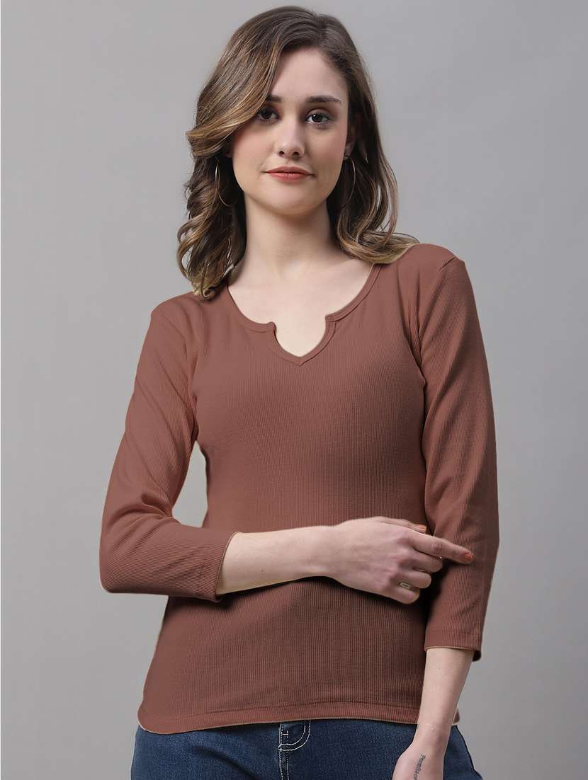 women's a line notch neck top - 19986149 - Zoom Image - 0