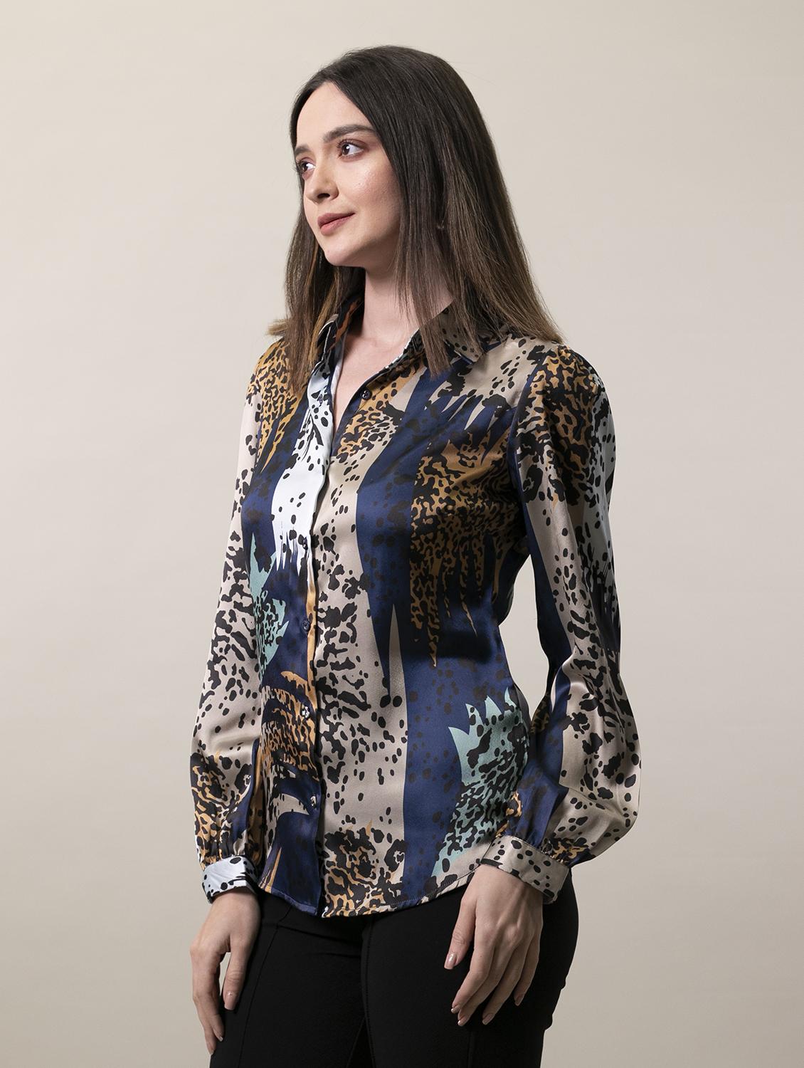 multi colored printed long sleeves regular shirt - 19986586 -  Standard Image - 1