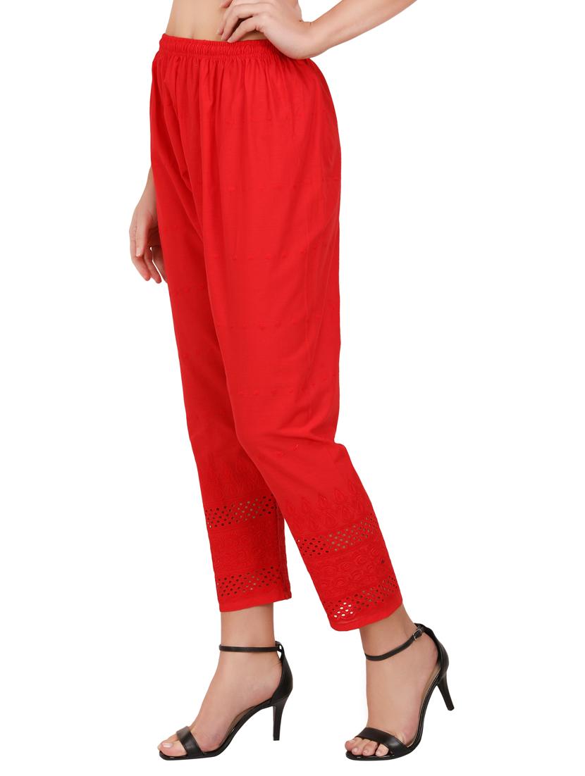 mid rise solid straight pant - 19986756 -  Standard Image - 1