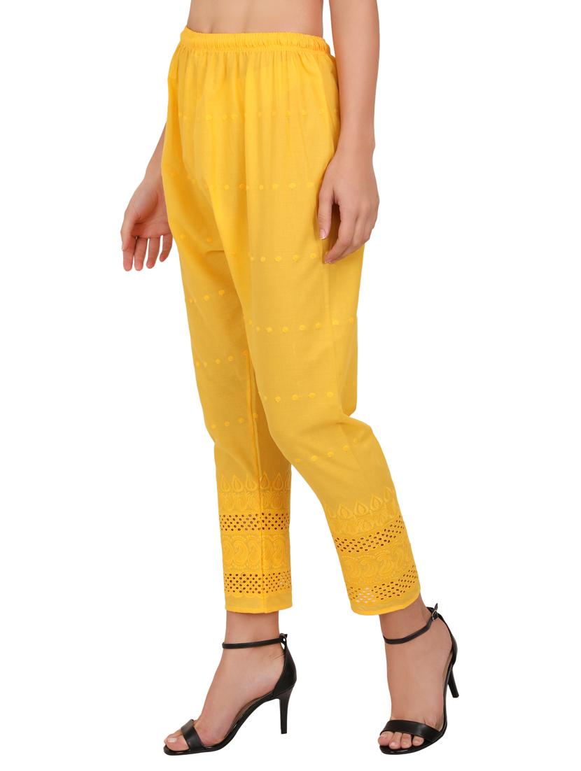 mid rise solid straight pant - 19986757 -  Standard Image - 1