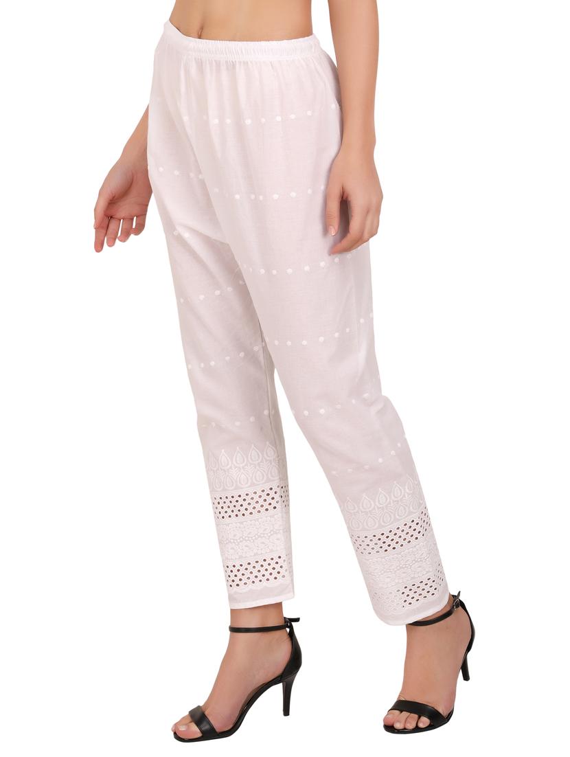 mid rise solid straight pant - 19986758 - Standard Image - 1