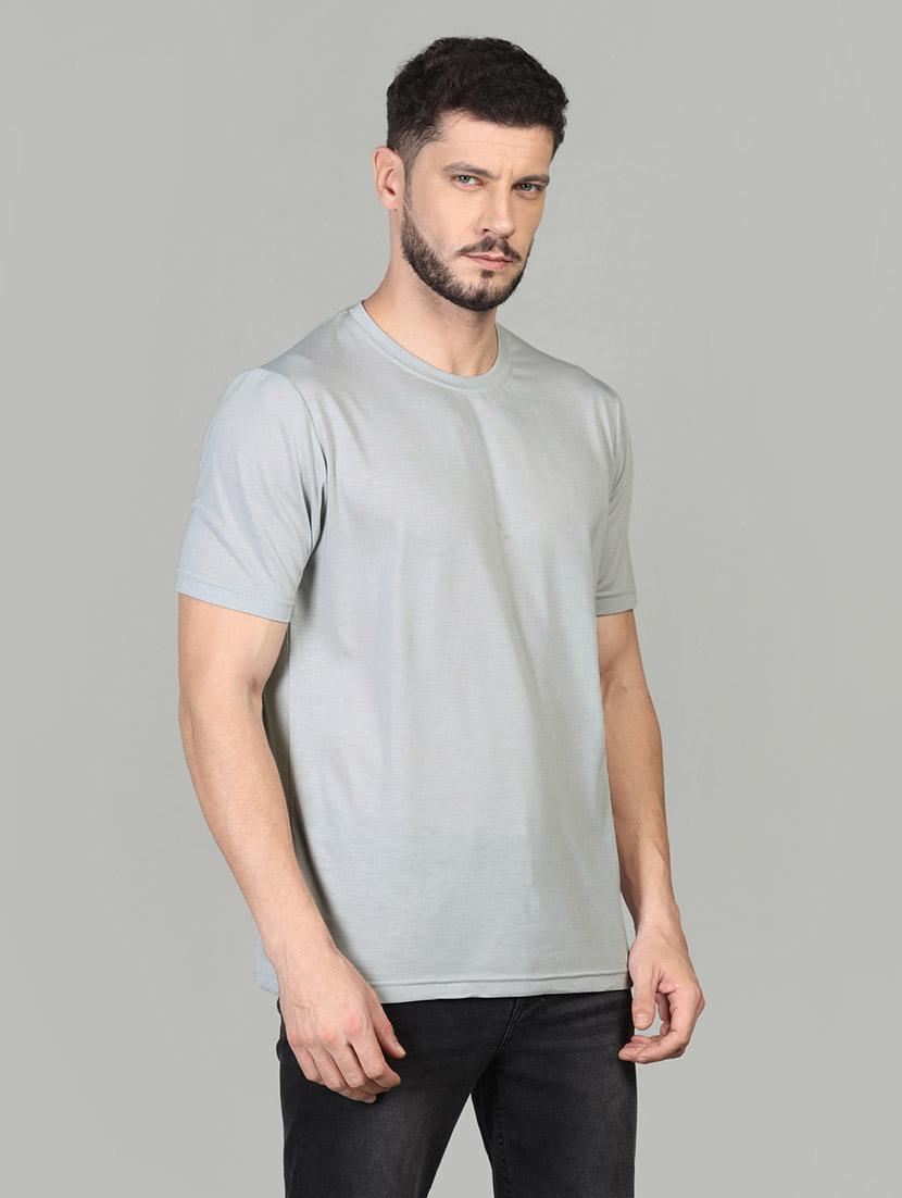 round neck solid regular t-shirt - 19989327 - Standard Image - 1
