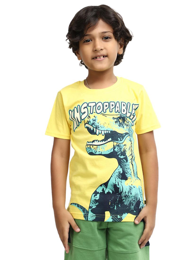 boys printed dinosaur print t-shirt - 19989384 -  Zoom Image - 0