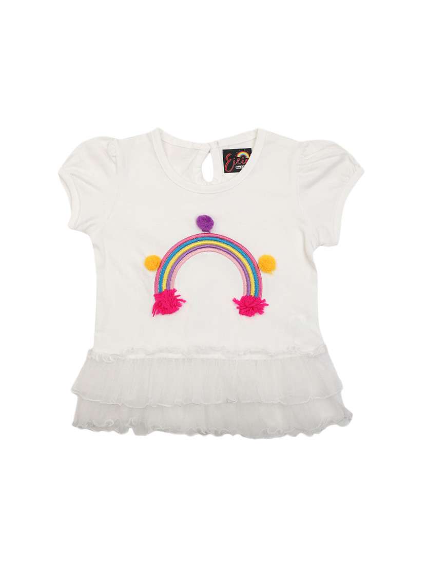 crew neck embroidered tees