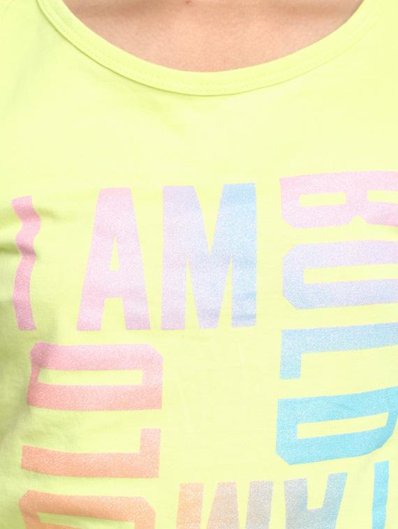 girls printed cotton regular tee - 19989782 - Standard Image - 4