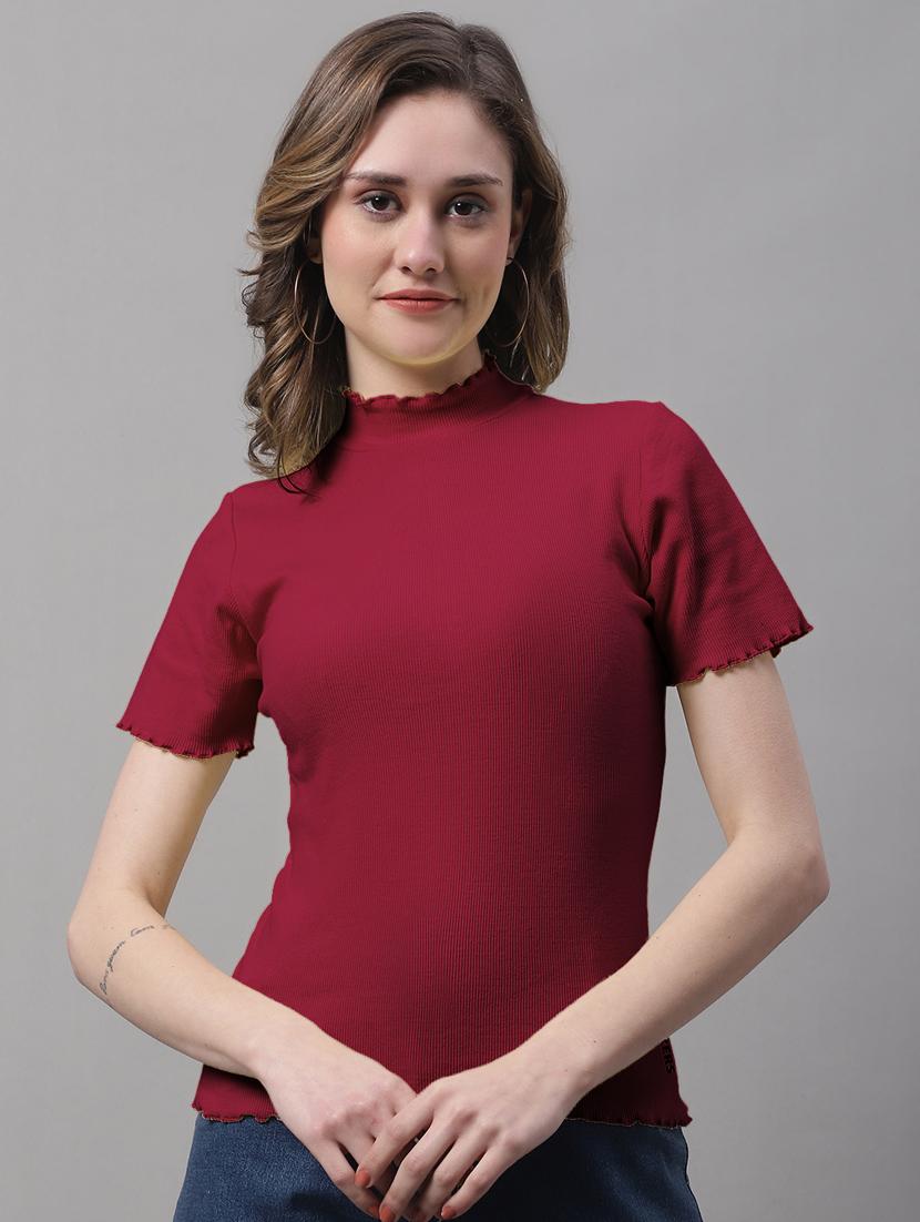 pack of solid mock neck tops - 19989826 -  Standard Image - 1