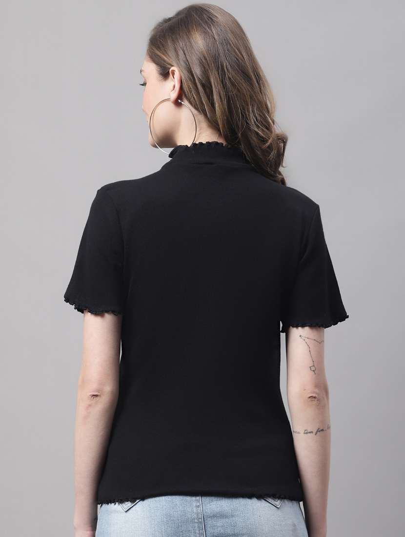 pack of solid mock neck tops - 19989834 -  Standard Image - 4