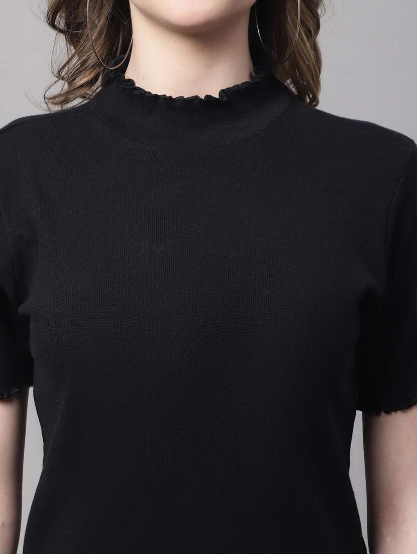 pack of solid mock neck tops - 19989834 -  Standard Image - 6