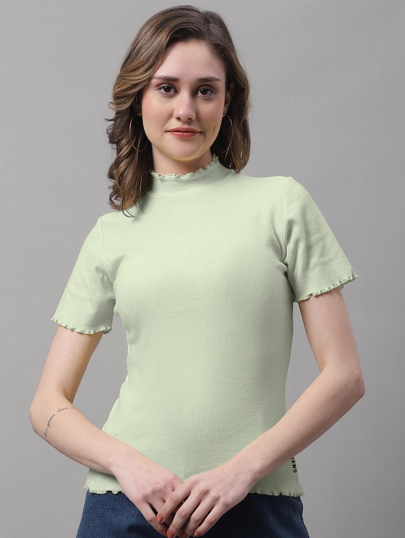 pack of solid mock neck tops - 19989883 -  Standard Image - 1