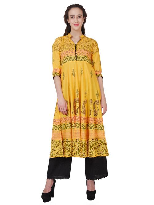 women's flared kurta - 19990206 - Standard Image - 0