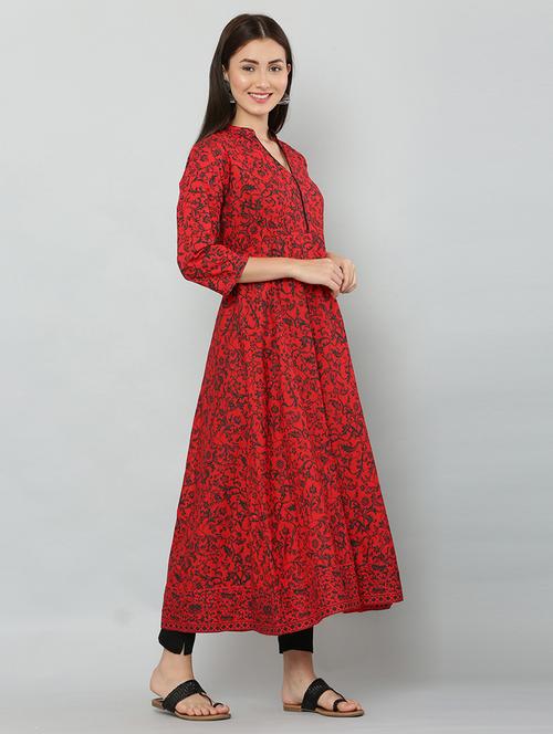 women's flared kurta - 19990246 - Standard Image - 0
