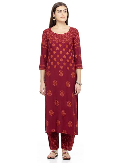 women's straight kurta - 19990270 - Standard Image - 0