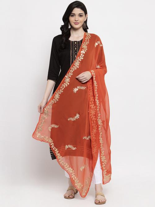 gota patti chiffon dupatta - 19990689 -  Standard Image - 0