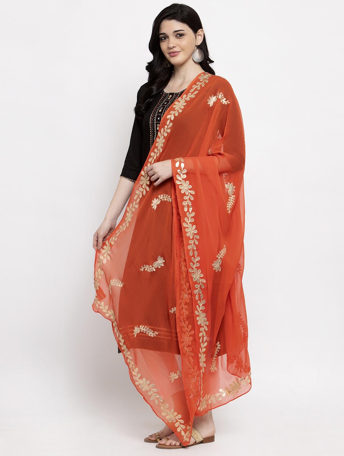 gota patti chiffon dupatta - 19990689 -  Standard Image - 1