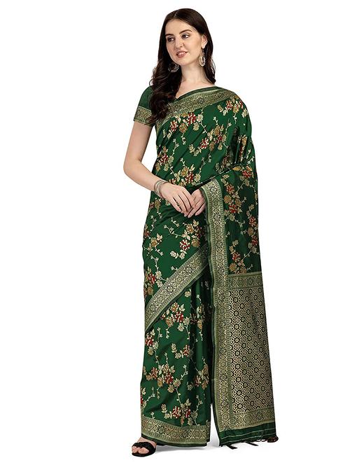 women's banarasi saree with blouse - 19991981 - Standard Image - 0