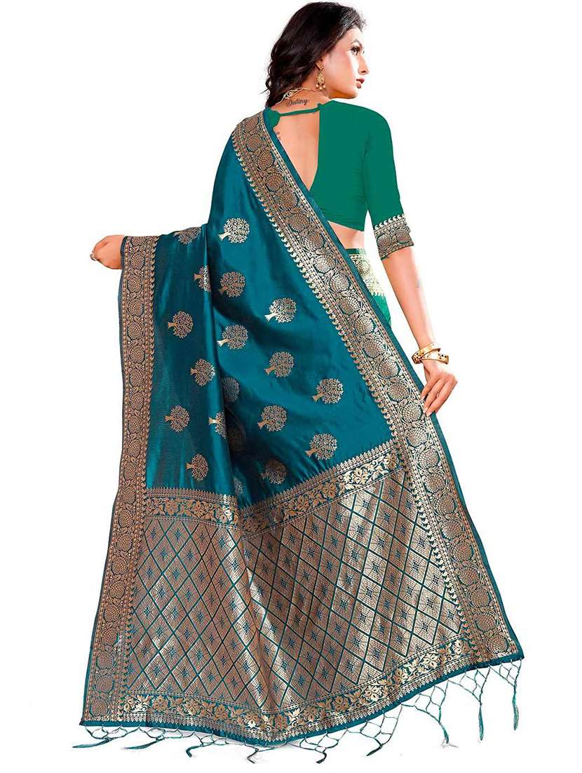 women's banarasi saree with blouse - 19991995 -  Standard Image - 1