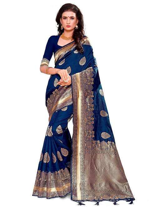 women's banarasi saree with blouse - 19991999 - Standard Image - 0
