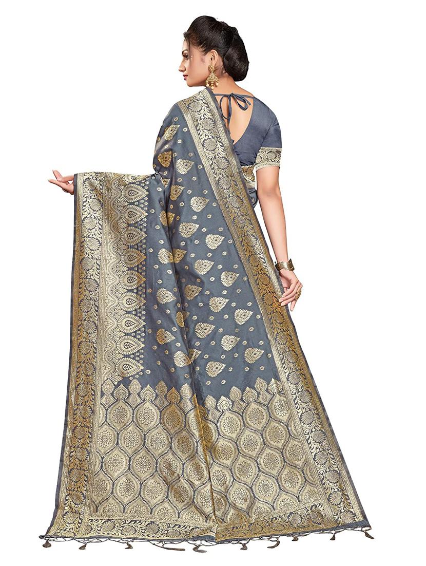 women's banarasi saree with blouse - 19992007 - Standard Image - 1