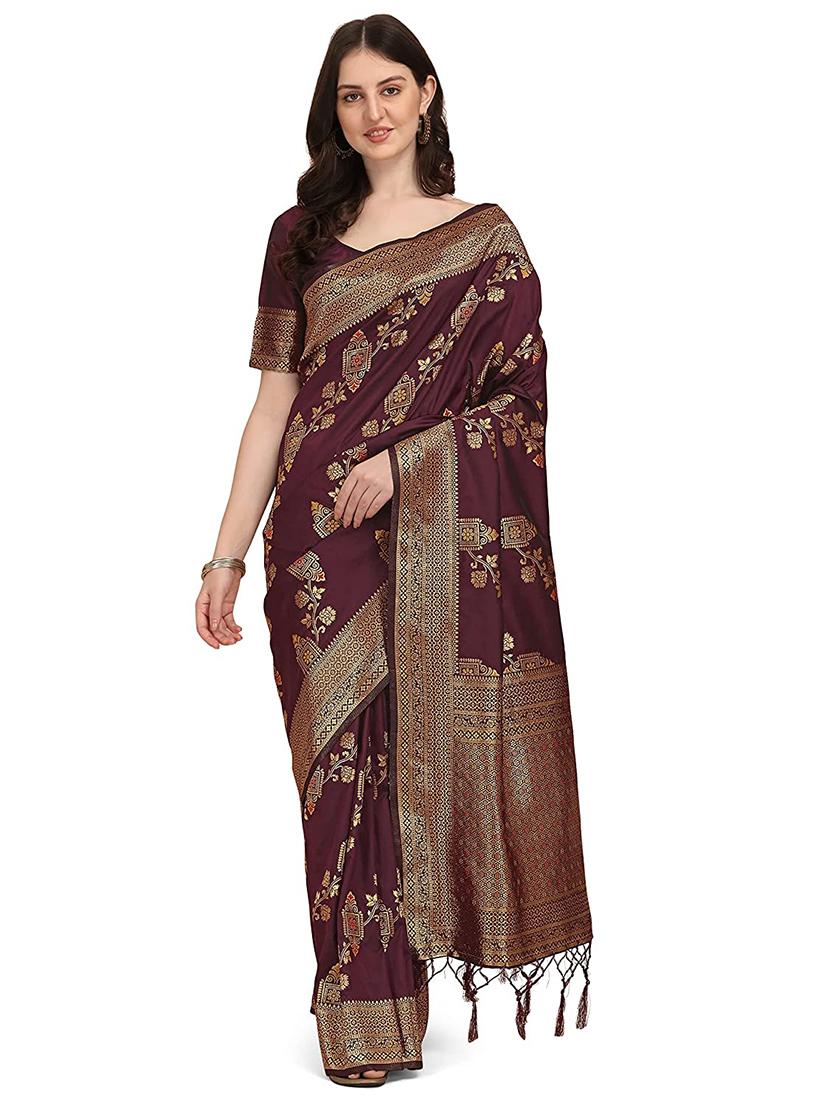 women's banarasi saree with blouse - 19992022 - Zoom Image - 0