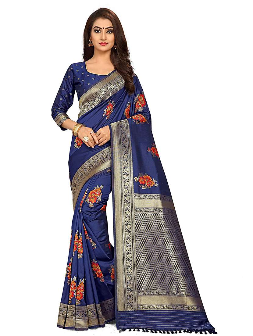 women's banarasi saree with blouse - 19992025 - Zoom Image - 0
