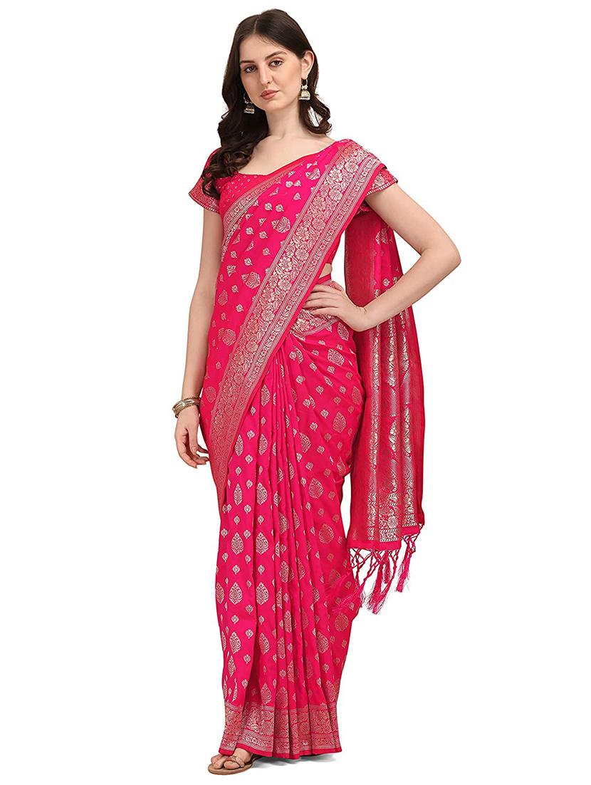 women's banarasi saree with blouse - 19992029 - Zoom Image - 0