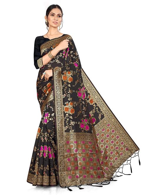 women's banarasi saree with blouse - 19992039 - Standard Image - 0