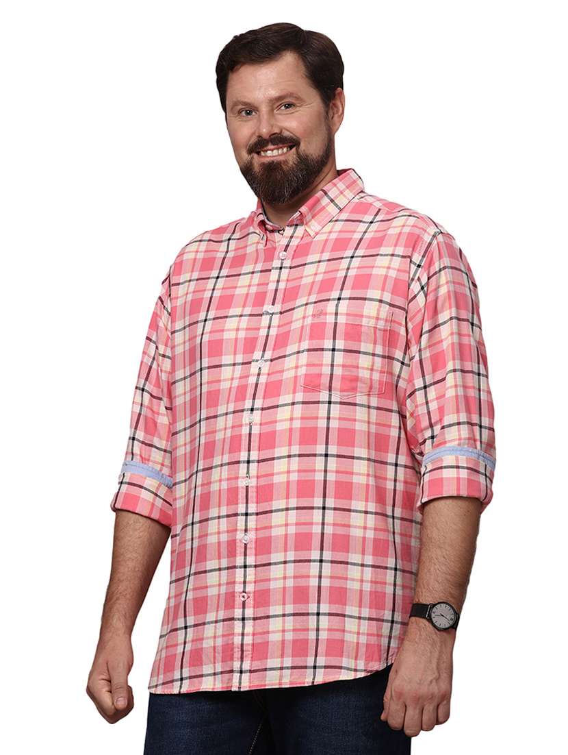 pink cotton casual shirt - 19992108 -  Standard Image - 1