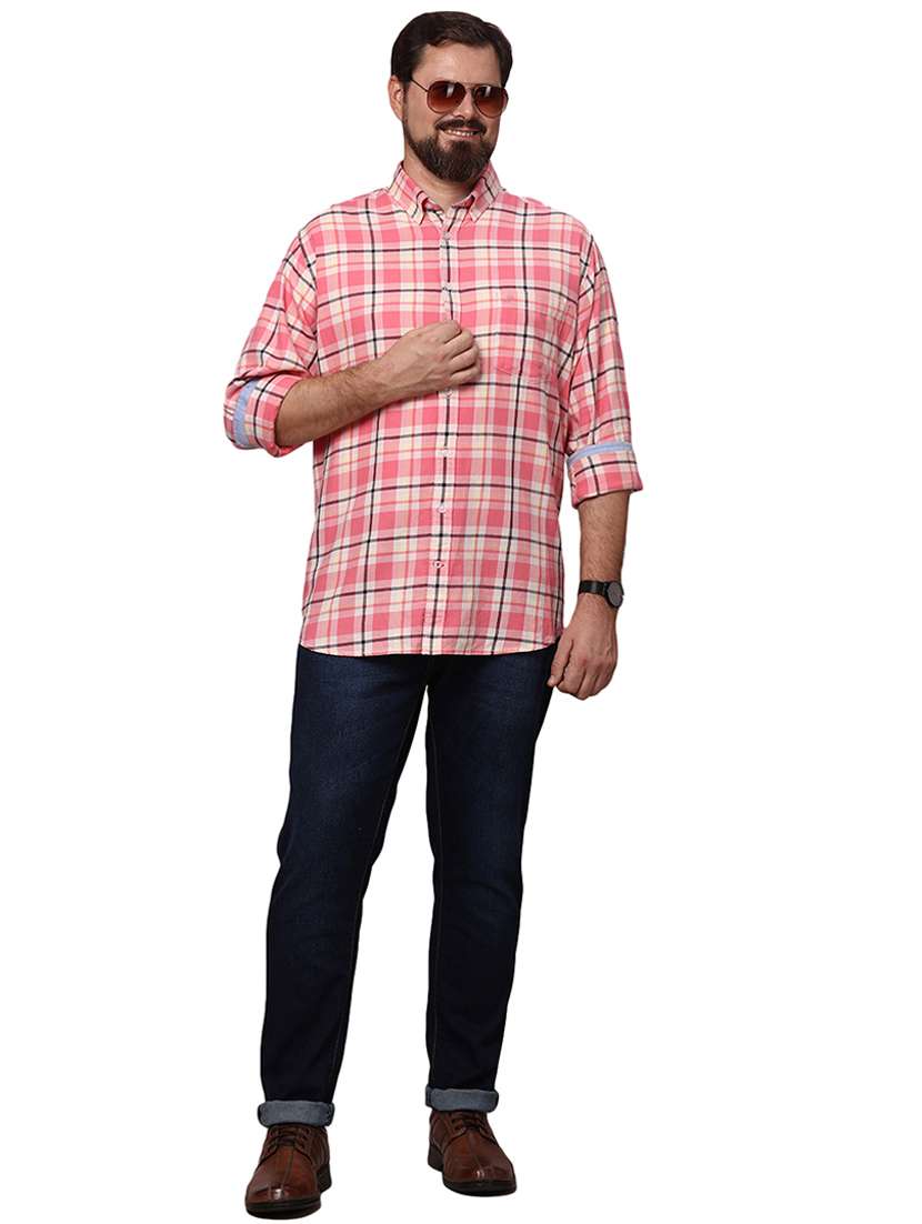 pink cotton casual shirt - 19992108 -  Standard Image - 4