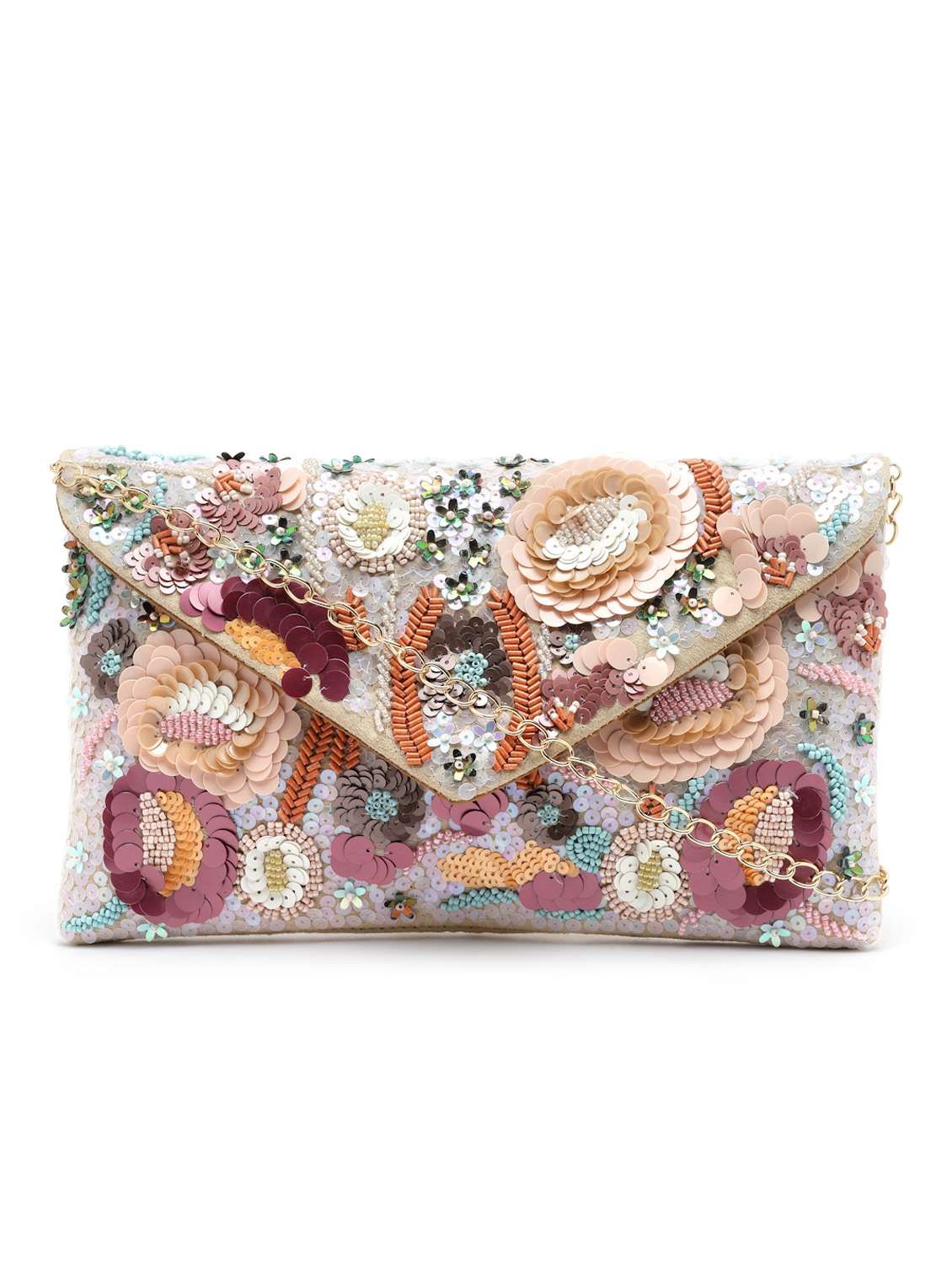 Cream Suede Sling Bag