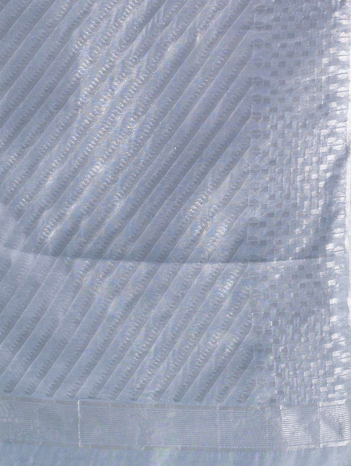 women's self design grey colored saree with blouse - 19993163 -  Standard Image - 4