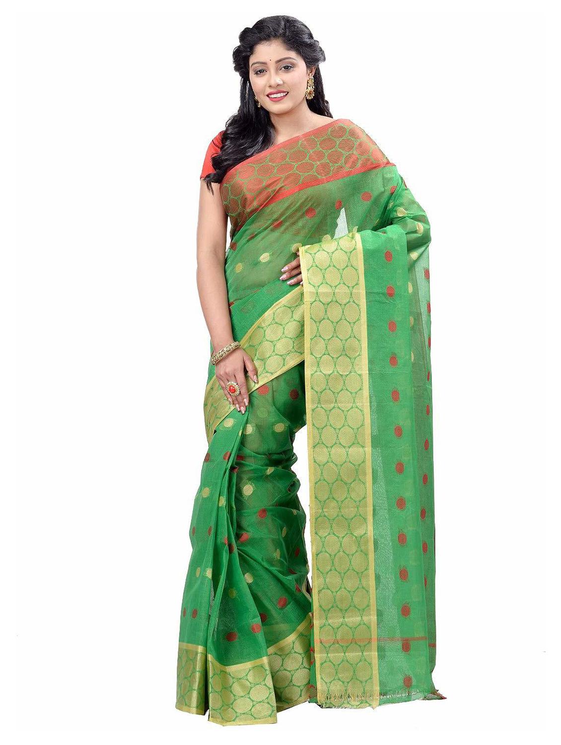 women self design handloom saree - 19994364 - Zoom Image - 0