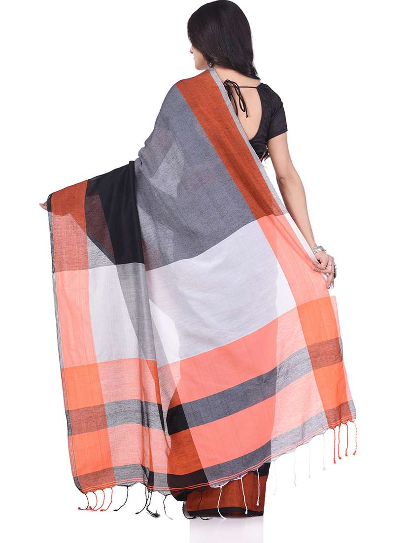 women's self design grey colored saree with blouse - 19994386 - Standard Image - 1