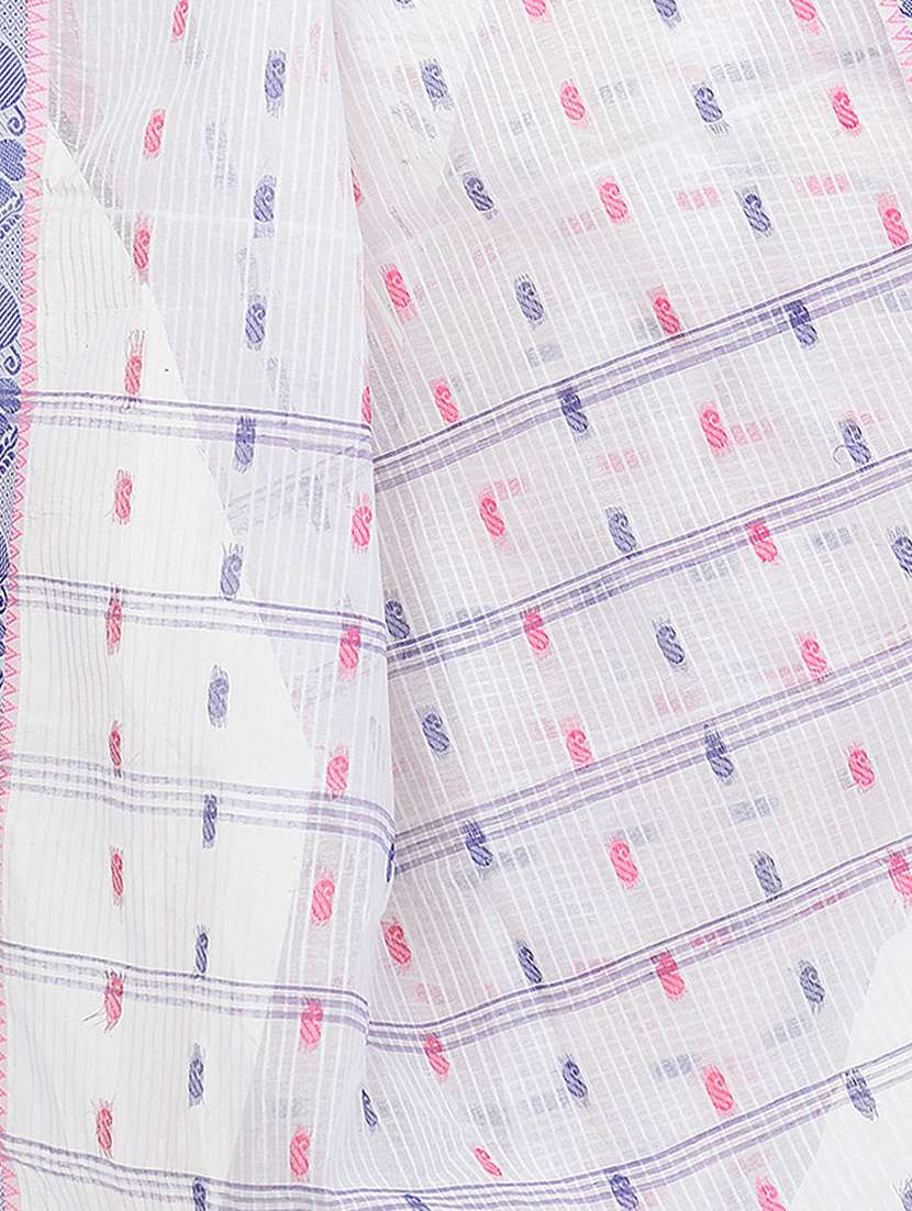 women's self design white colored saree - 19994391 -  Standard Image - 1