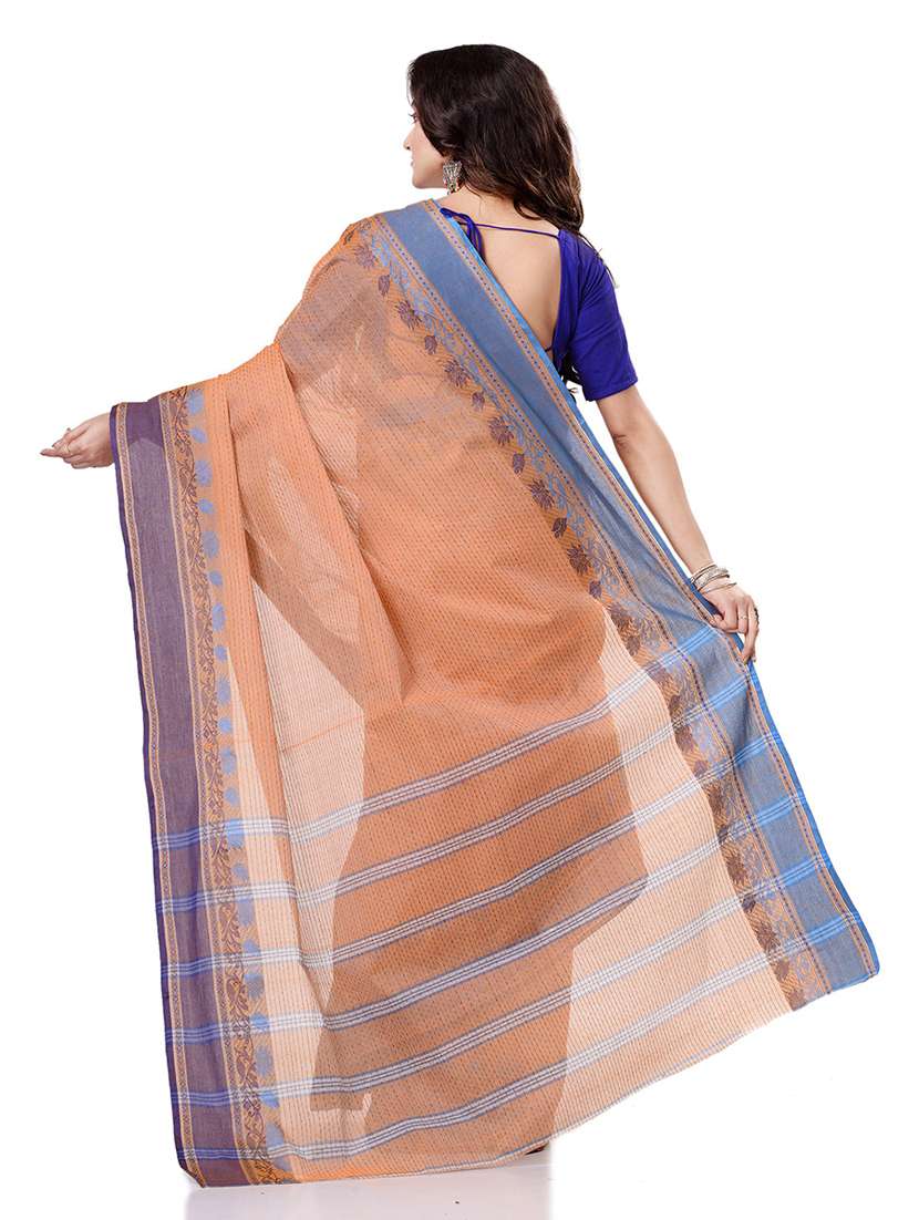 women's self design peach colored saree - 19994393 - Standard Image - 1