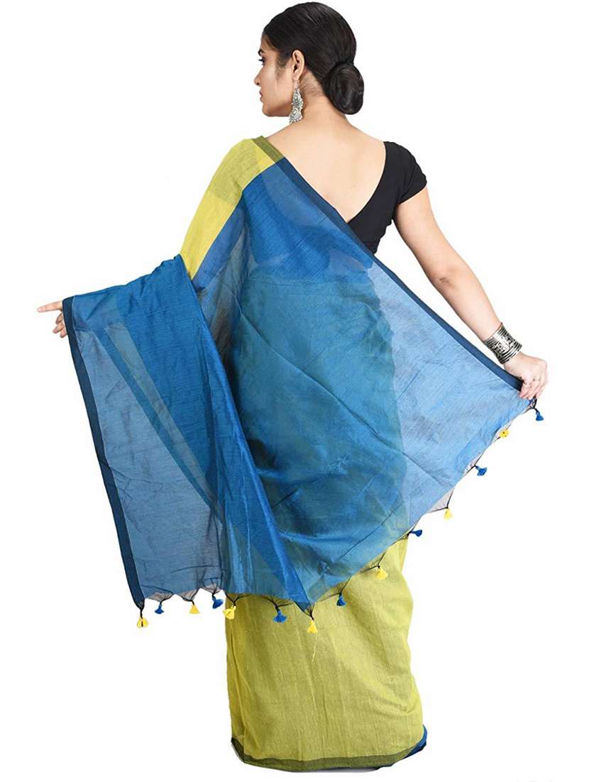 women's self design yellow colored saree with blouse - 19994419 -  Standard Image - 1