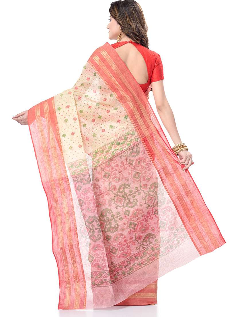 women's self design beige colored saree - 19994483 -  Standard Image - 1