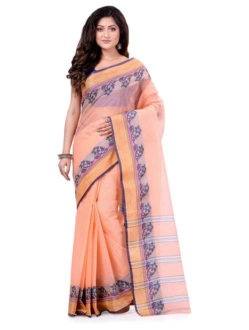 women's self design orange colored saree - 19994530 - Standard Image - 0