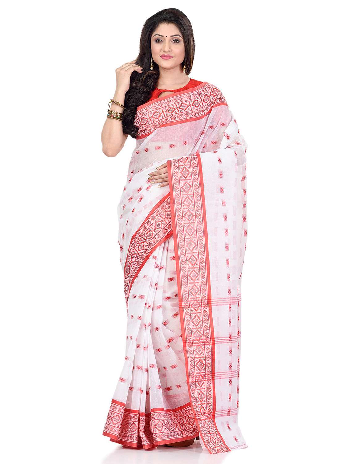 women's self design multi colored saree
