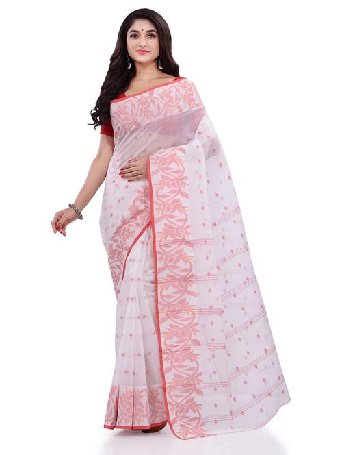 women's printed white colored saree - 19994580 - Standard Image - 0